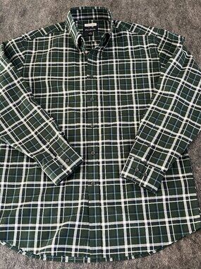 Jos A Bank traditional fit plaid button down long sleeve shirt mens medium
